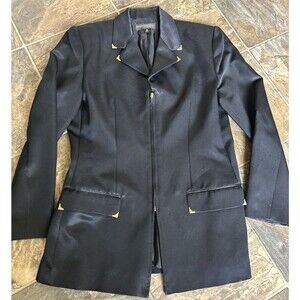 Women's Vintage Griffith Gray For St John Ribbed Jacket Size 10